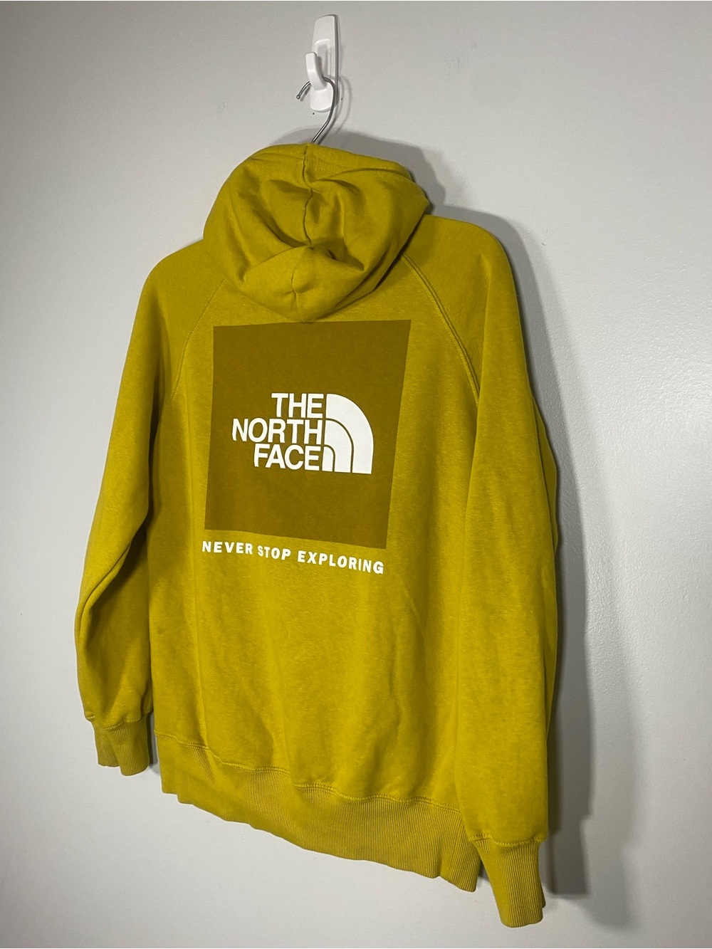 The North Face Hooded Sweatshirt in Mustard Yellow